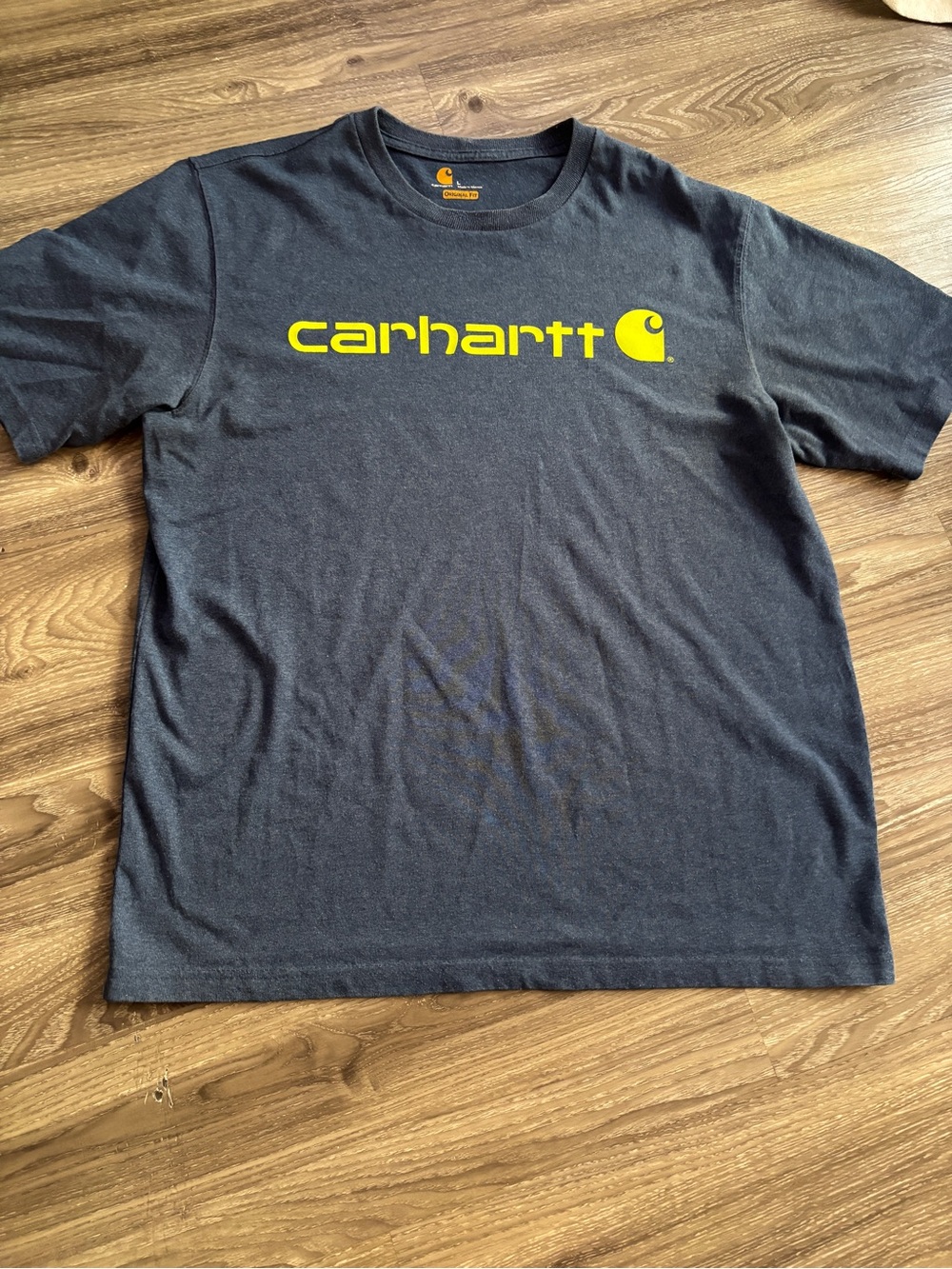 Carhartt Men’s Black Logo Short-Sleeve T-Shirt